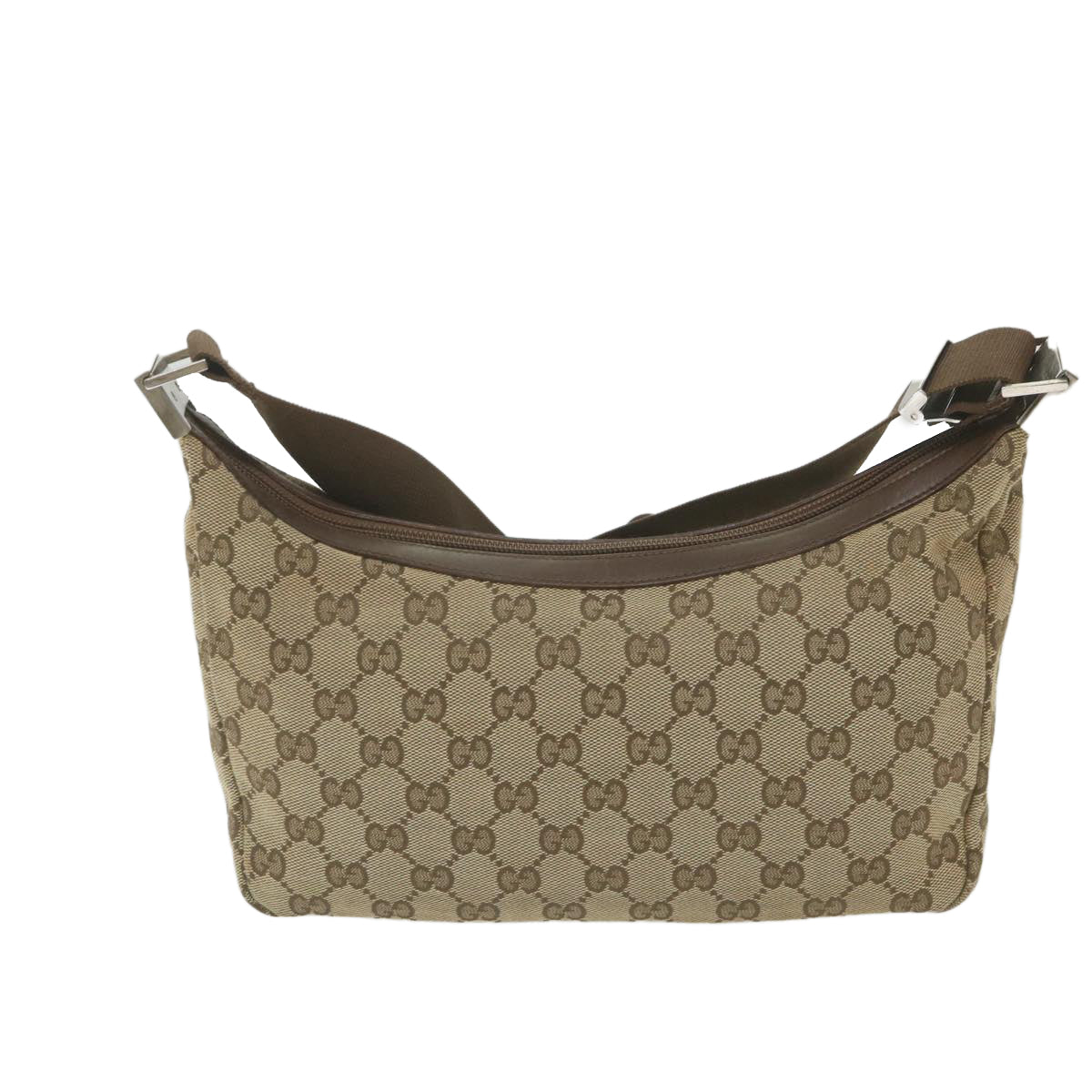 GUCCI GG Canvas Shoulder Bag Beige 019 0433 Auth 59704