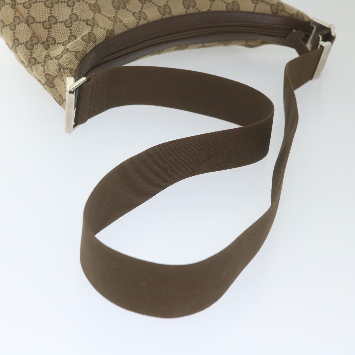 GUCCI GG Canvas Shoulder Bag Beige 019 0433 Auth 59704