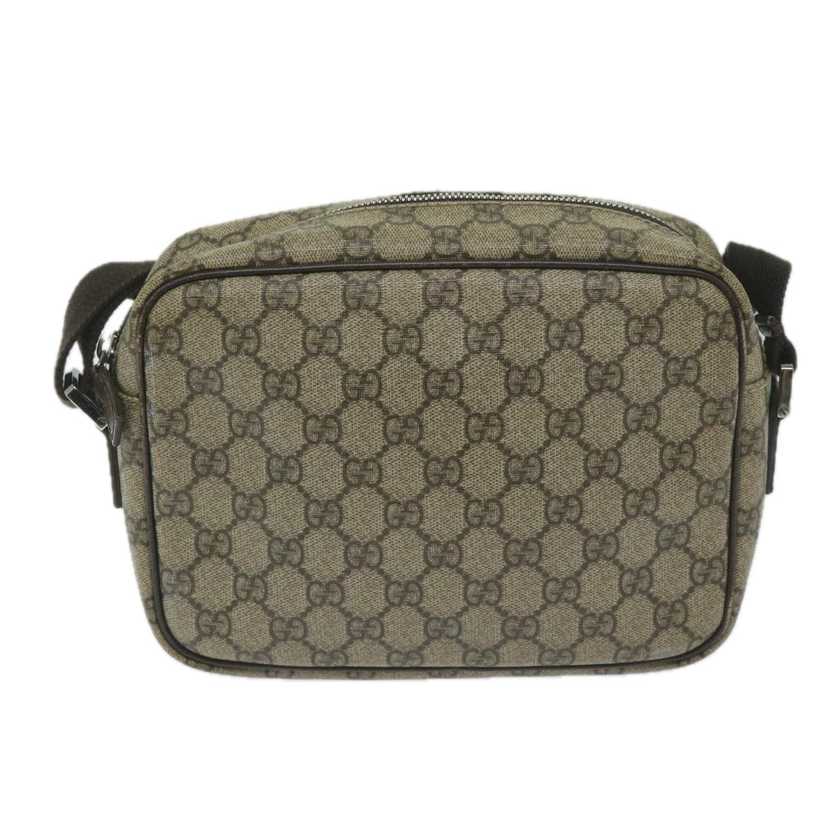 GUCCI GG Supreme Shoulder Bag Beige 114291 Auth 59716 - 0