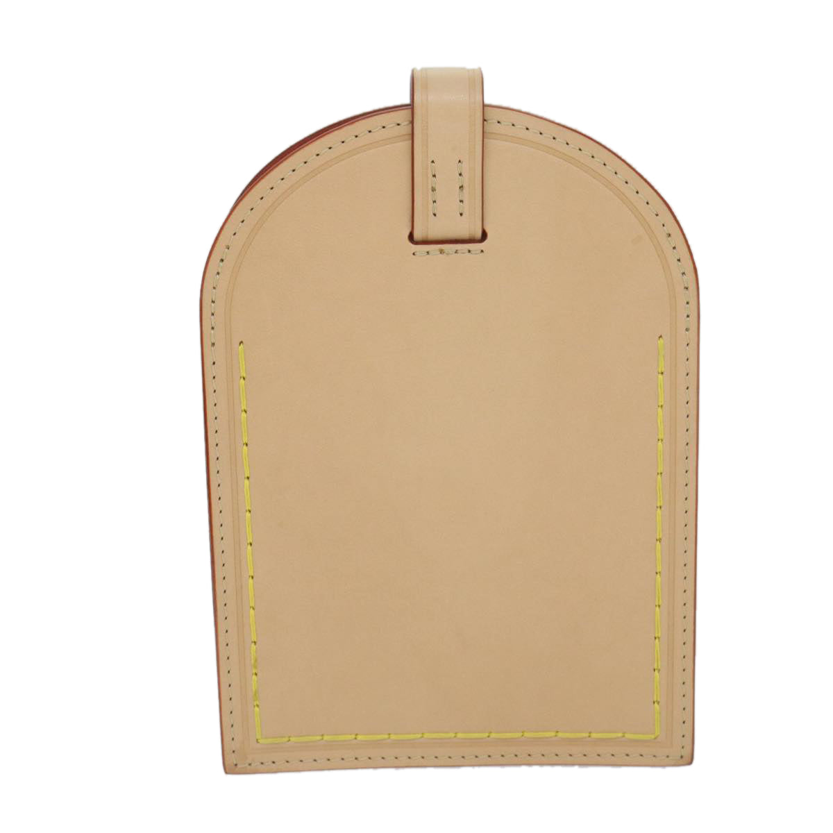 LOUIS VUITTON Name Tag XL Clutch Shoulder Bag Leather Beige M82225 Auth 59785S - 0