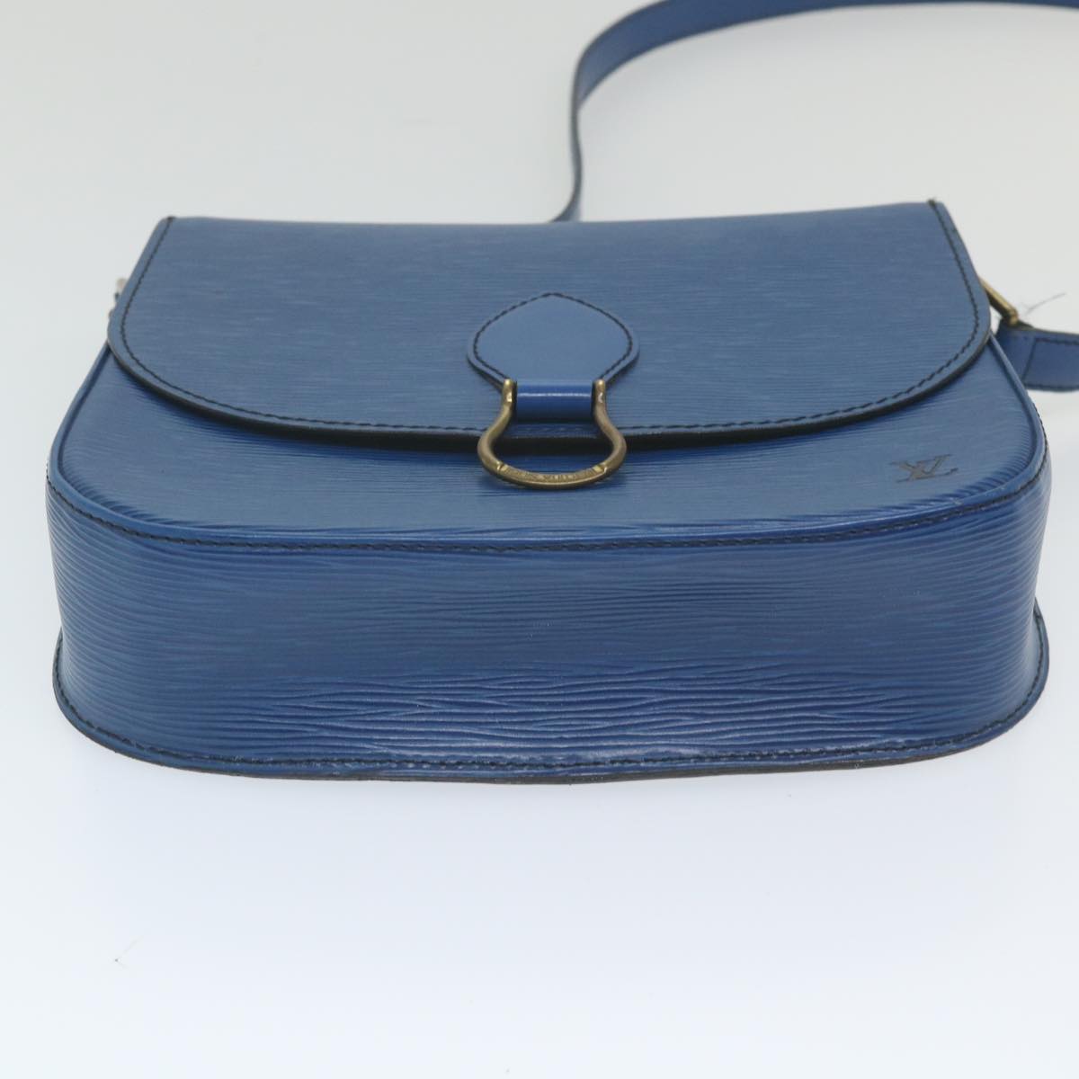 LOUIS VUITTON Epi Saint Cloud GM Shoulder Bag Blue M52195 LV Auth 59789