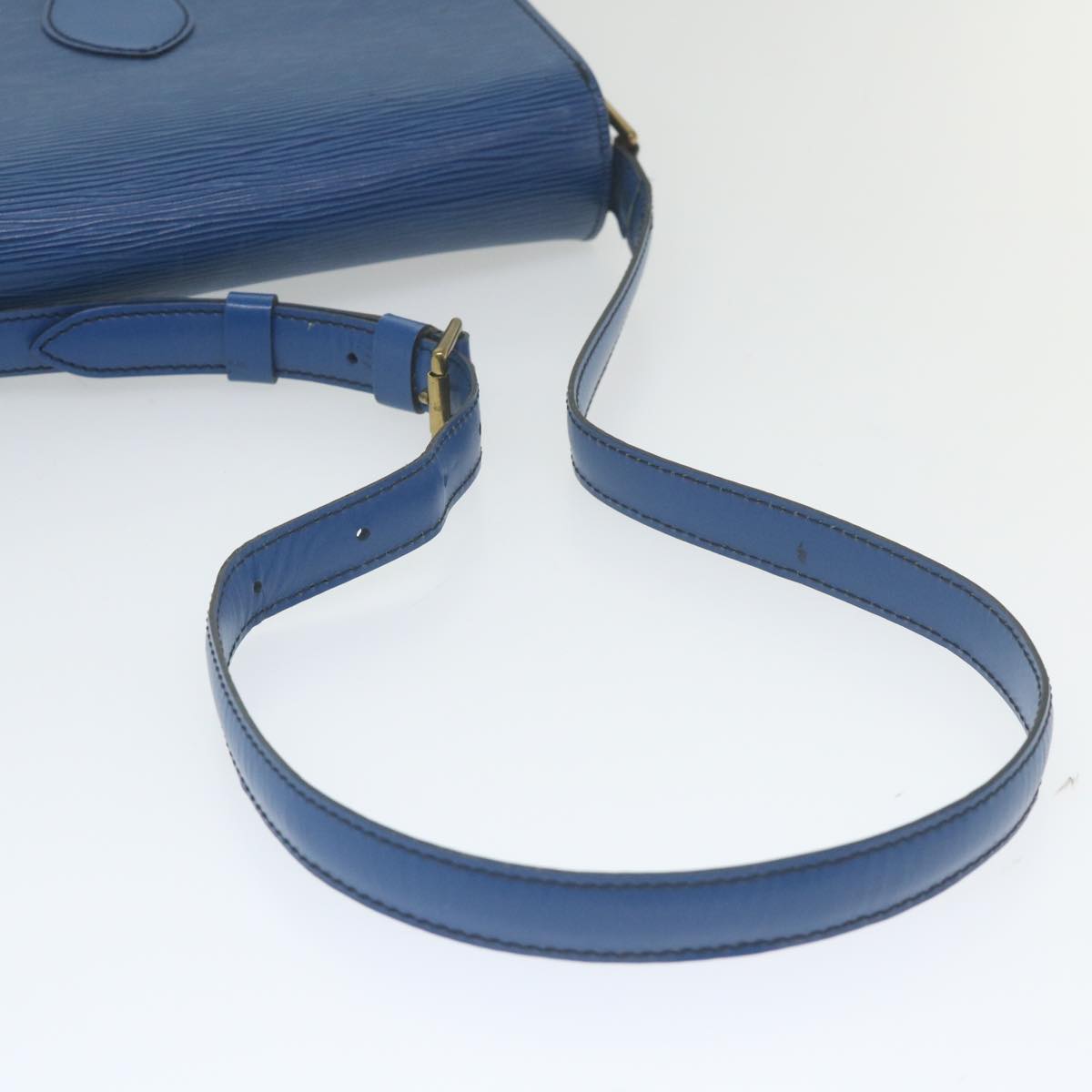 LOUIS VUITTON Epi Saint Cloud GM Shoulder Bag Blue M52195 LV Auth 59789