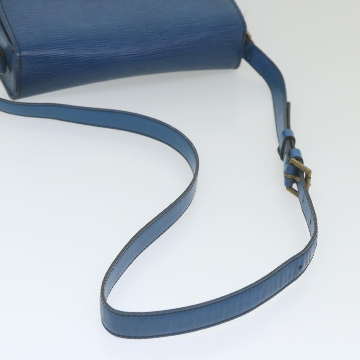 LOUIS VUITTON Epi Saint Cloud GM Shoulder Bag Blue M52195 LV Auth 59791