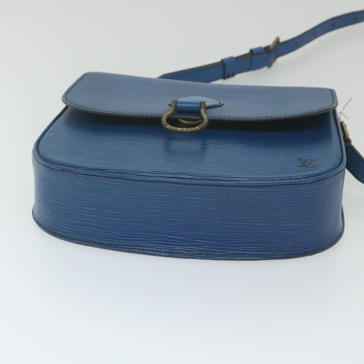 LOUIS VUITTON Epi Saint Cloud GM Shoulder Bag Blue M52195 LV Auth 59791