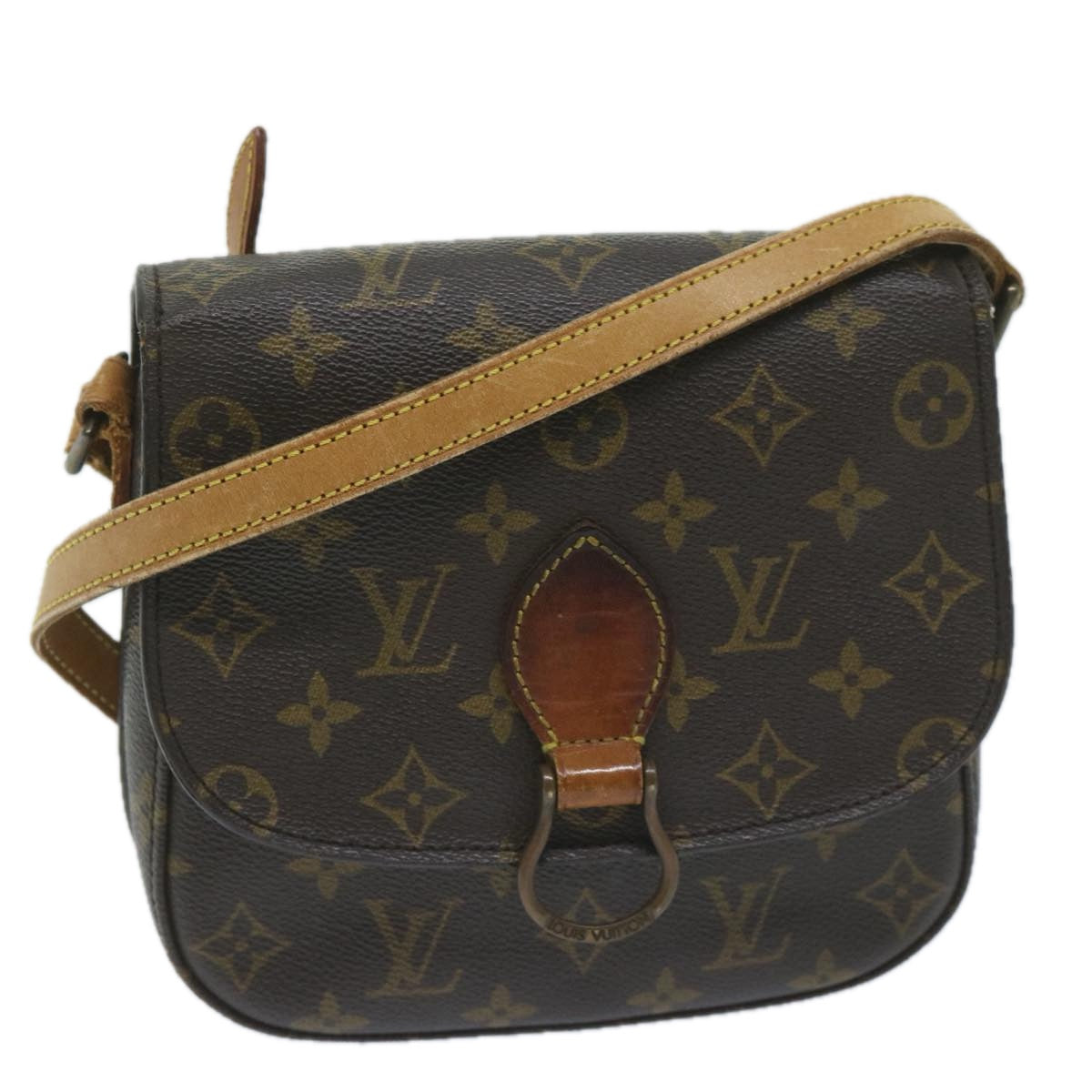 LOUIS VUITTON Monogram Saint Cloud MM Shoulder Bag M51243 LV Auth 59796