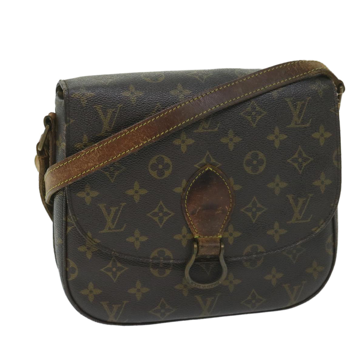 LOUIS VUITTON Monogram Saint Cloud GM Shoulder Bag M51242 LV Auth 59799