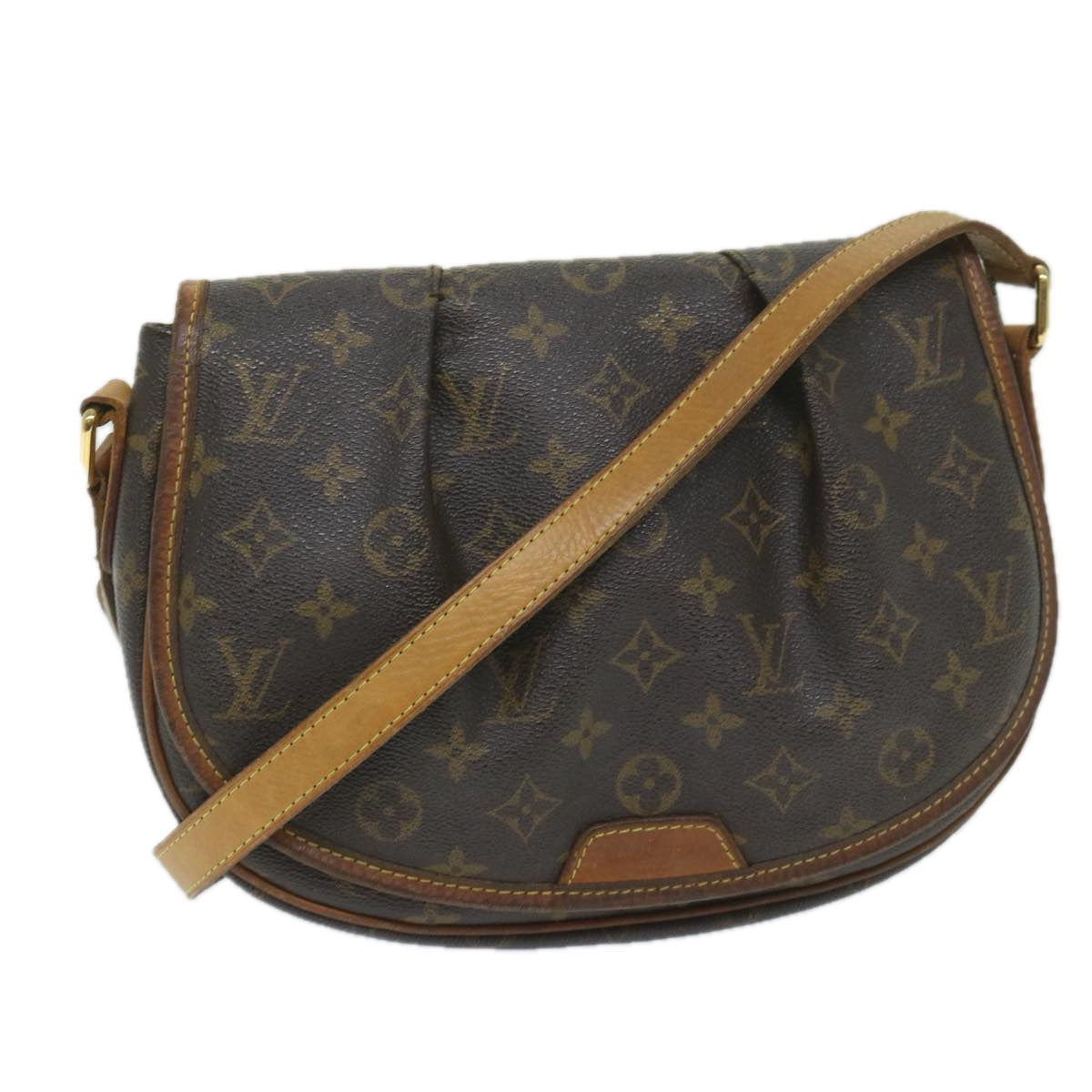 LOUIS VUITTON Monogram Menilmontant PM Shoulder Bag M40474 LV Auth 59802