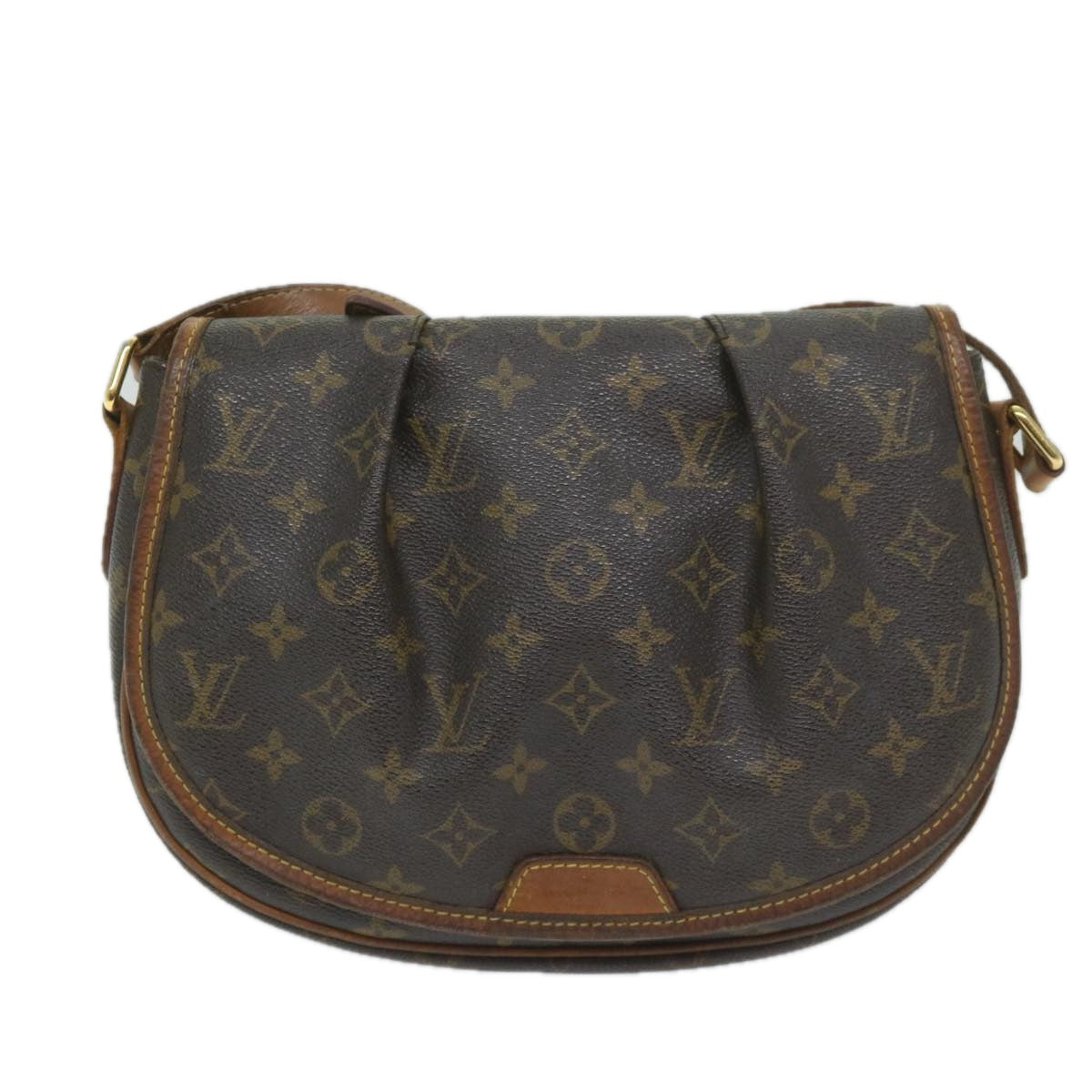 LOUIS VUITTON Monogram Menilmontant PM Shoulder Bag M40474 LV Auth 59802