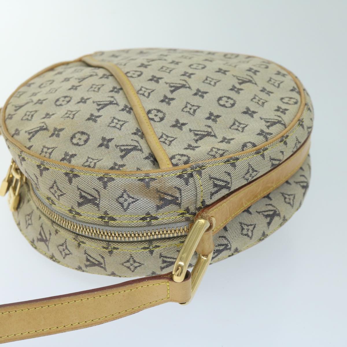 LOUIS VUITTON Monogram Mini Jeanne GM Shoulder Bag Blue M92000 LV Auth 59805