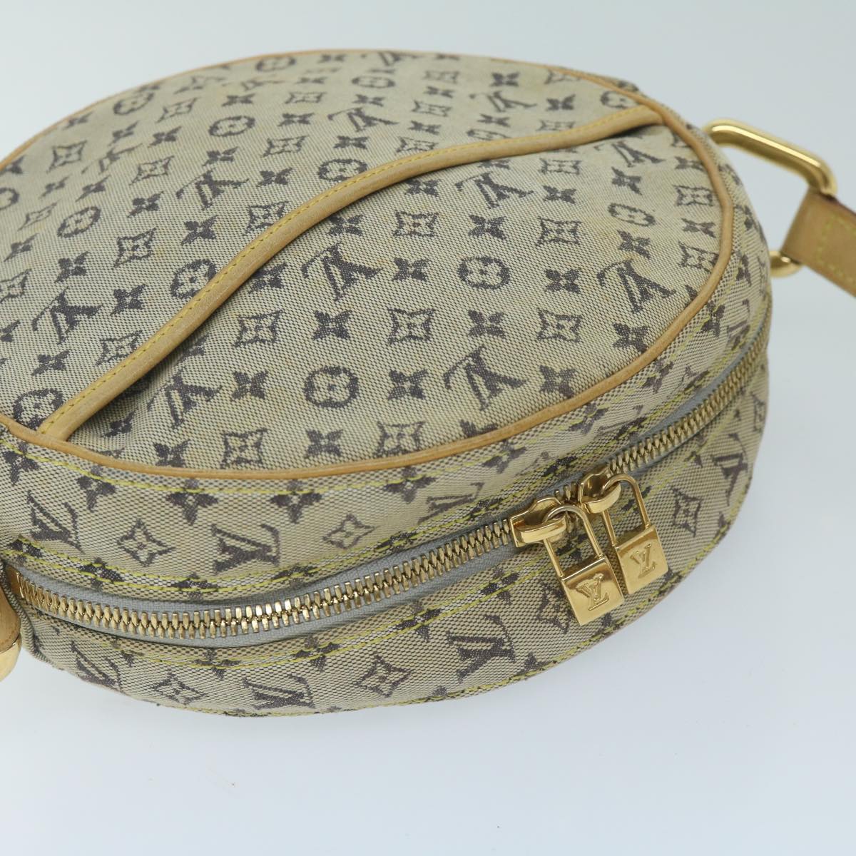 LOUIS VUITTON Monogram Mini Jeanne GM Shoulder Bag Blue M92000 LV Auth 59805