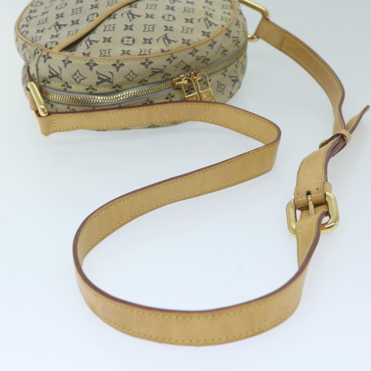 LOUIS VUITTON Monogram Mini Jeanne GM Shoulder Bag Blue M92000 LV Auth 59805