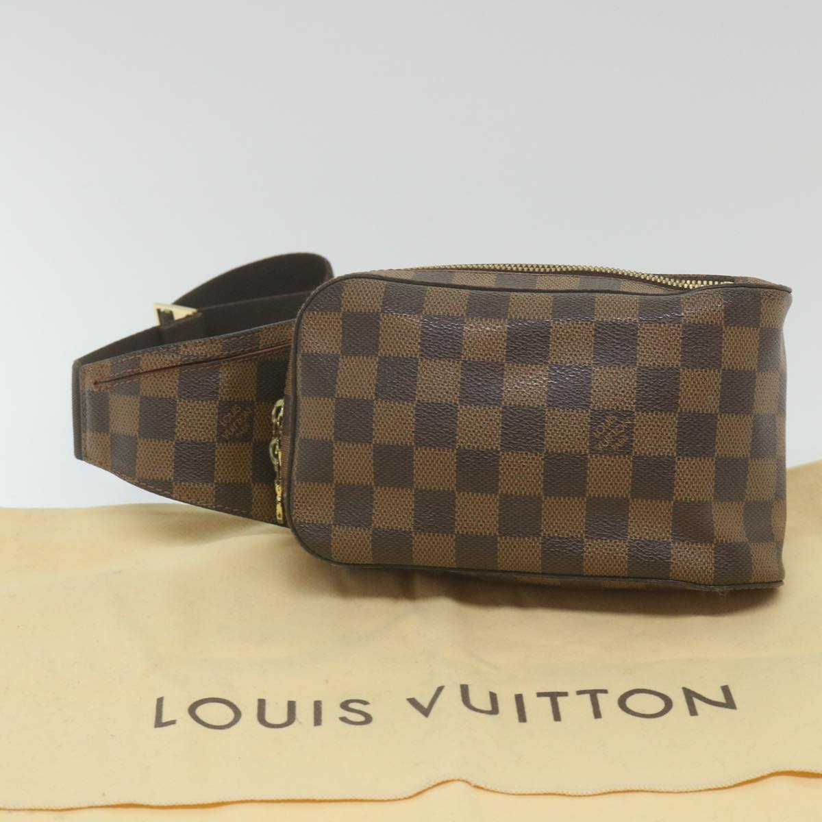 LOUIS VUITTON Damier Ebene Geronimos Shoulder Bag N51994 LV Auth 59807