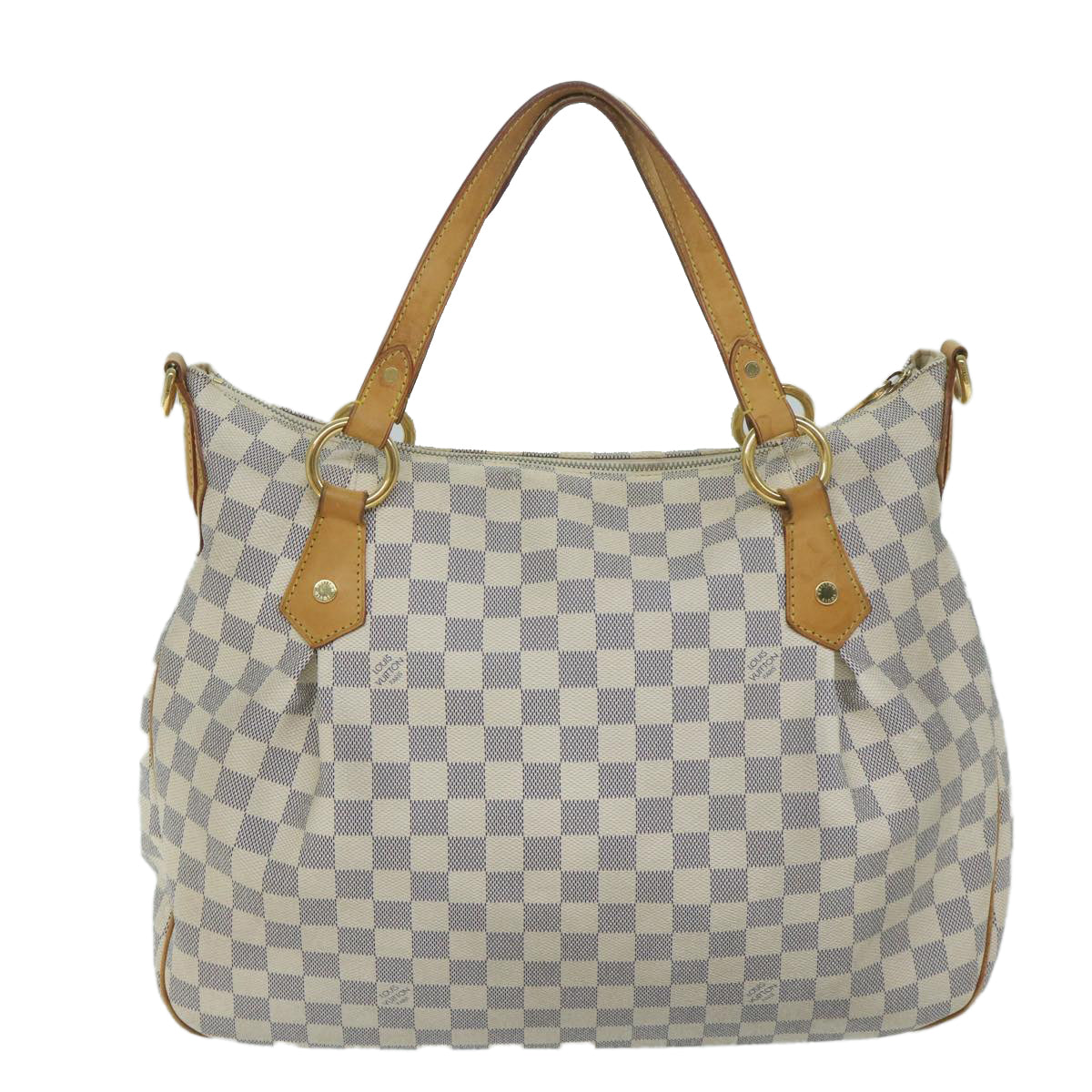 LOUIS VUITTON Damier Azur Ivora MM Shoulder Bag 2way N41133 LV Auth 59834 - 0