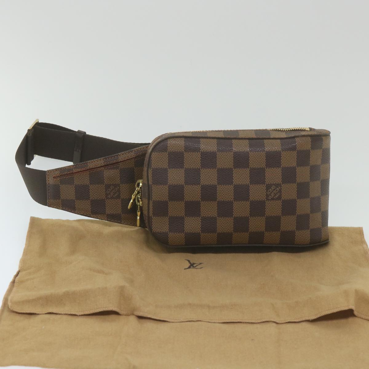 LOUIS VUITTON Damier Ebene Geronimos Shoulder Bag N51994 LV Auth 59881