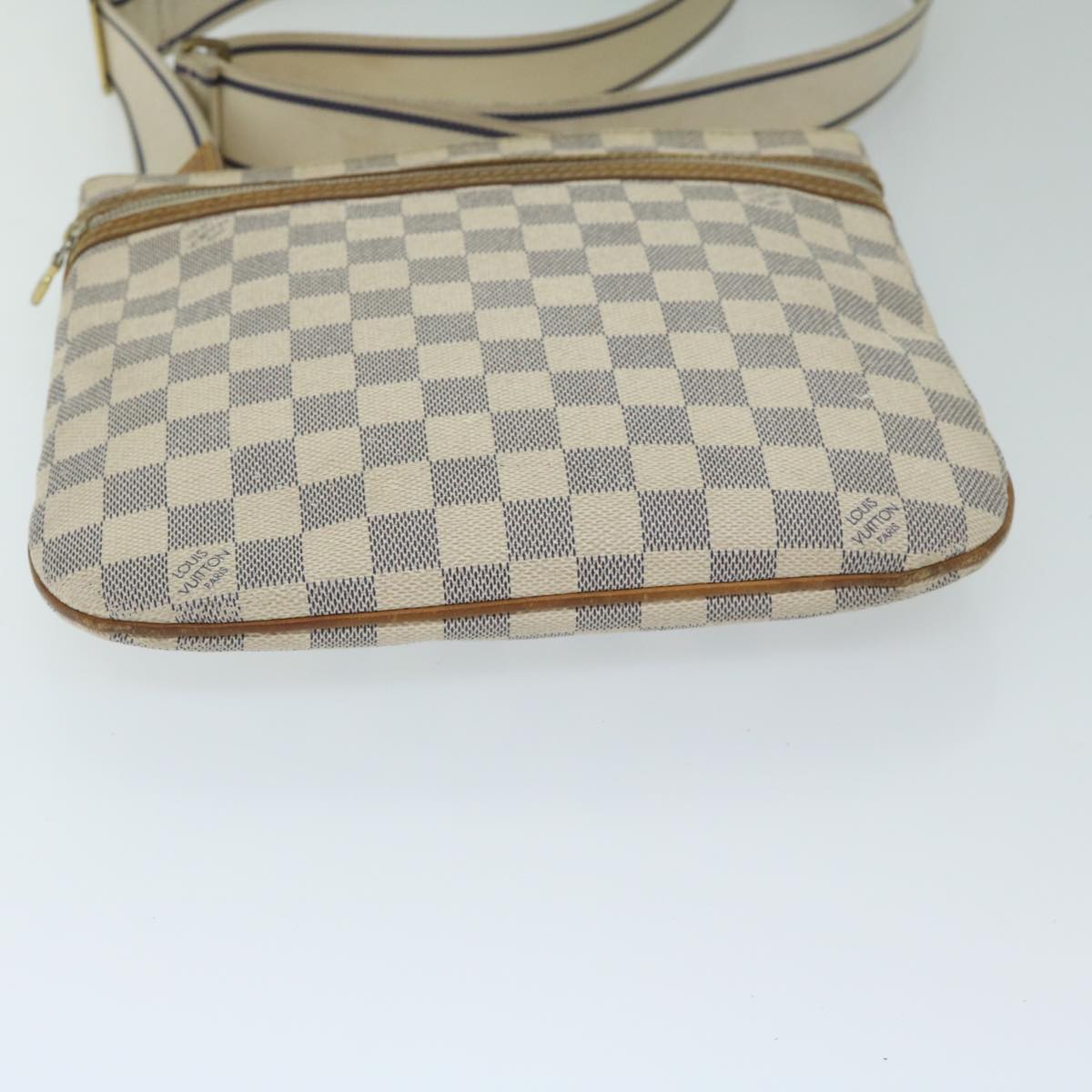 LOUIS VUITTON Damier Azur Pochette Bosphore Shoulder Bag N51112 LV Auth 59900