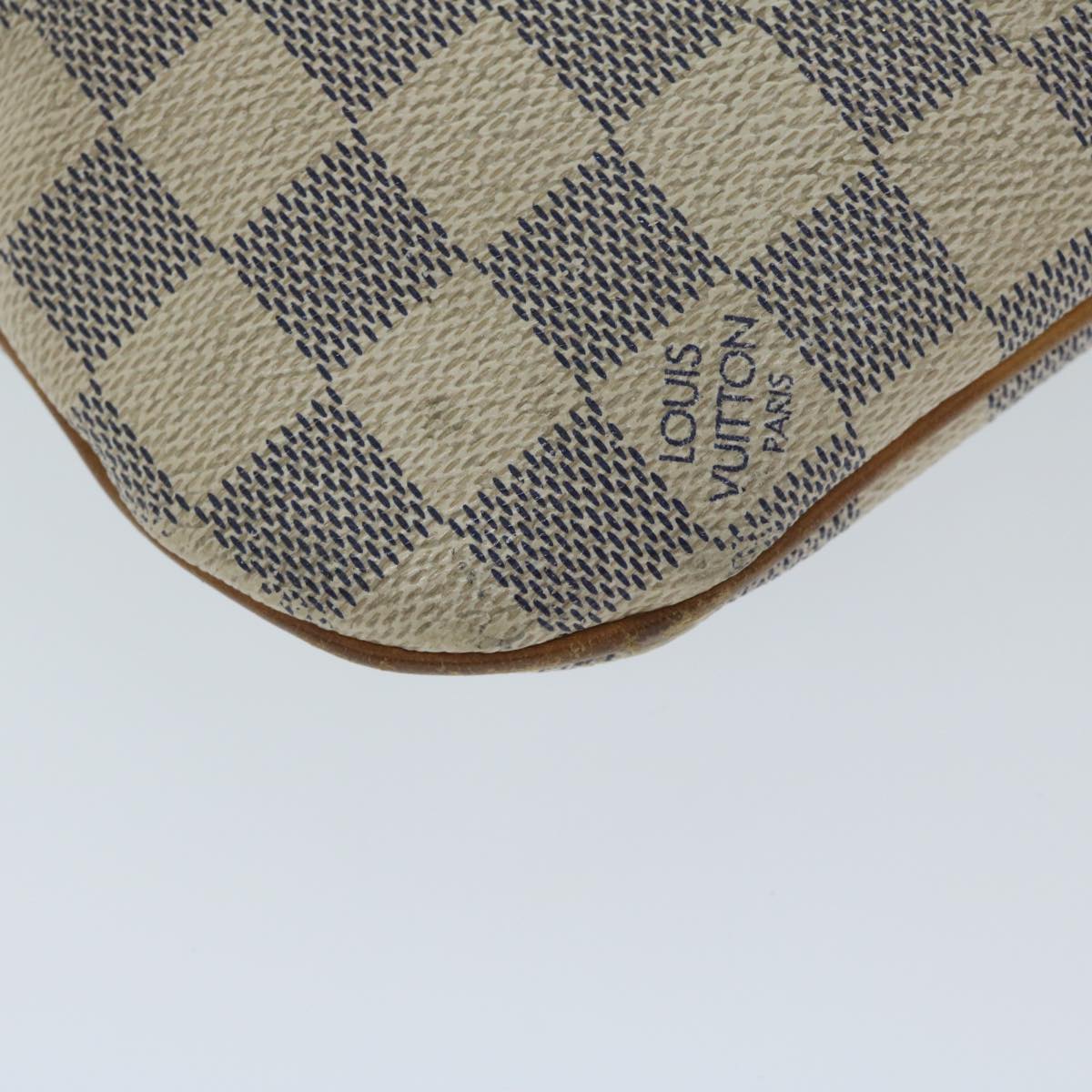 LOUIS VUITTON Damier Azur Pochette Bosphore Shoulder Bag N51112 LV Auth 59900