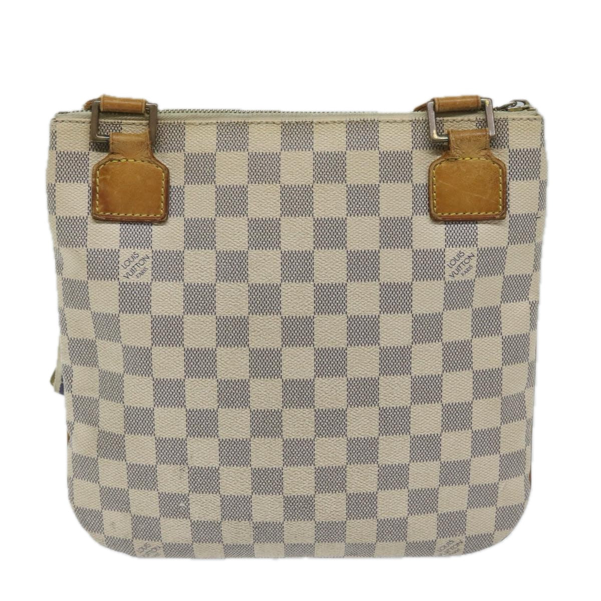 LOUIS VUITTON Damier Azur Pochette Bosphore Shoulder Bag N51112 LV Auth 59900