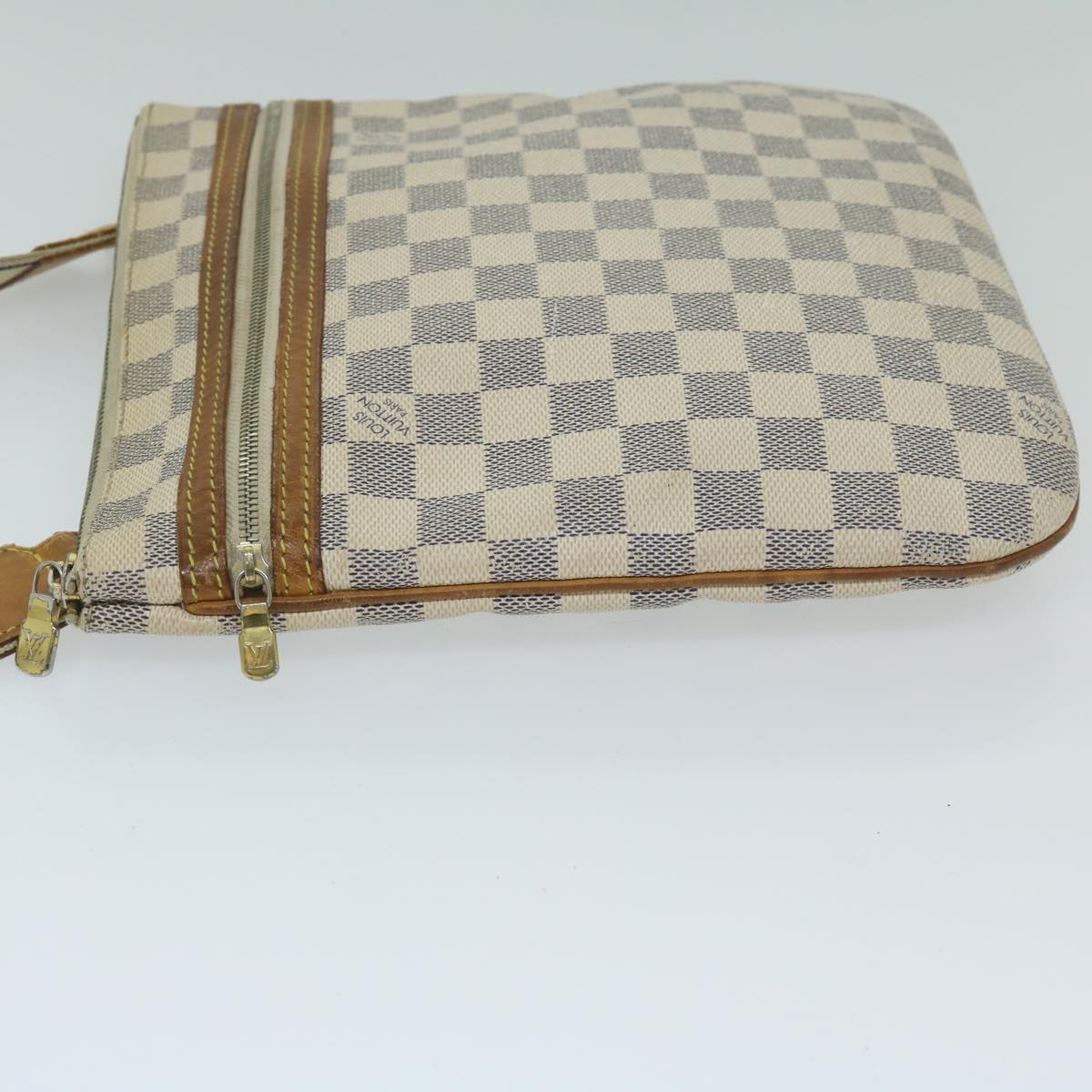 LOUIS VUITTON Damier Azur Pochette Bosphore Shoulder Bag N51112 LV Auth 59900