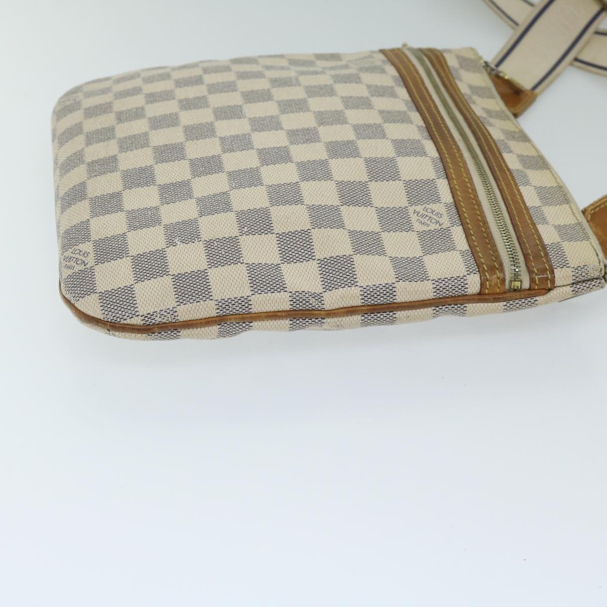 LOUIS VUITTON Damier Azur Pochette Bosphore Shoulder Bag N51112 LV Auth 59900