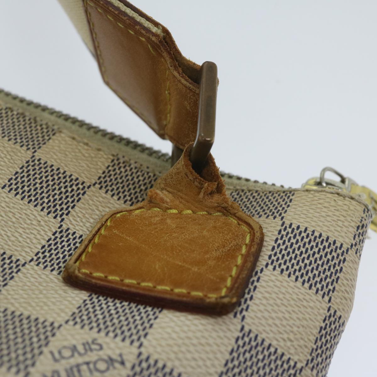 LOUIS VUITTON Damier Azur Pochette Bosphore Shoulder Bag N51112 LV Auth 59900