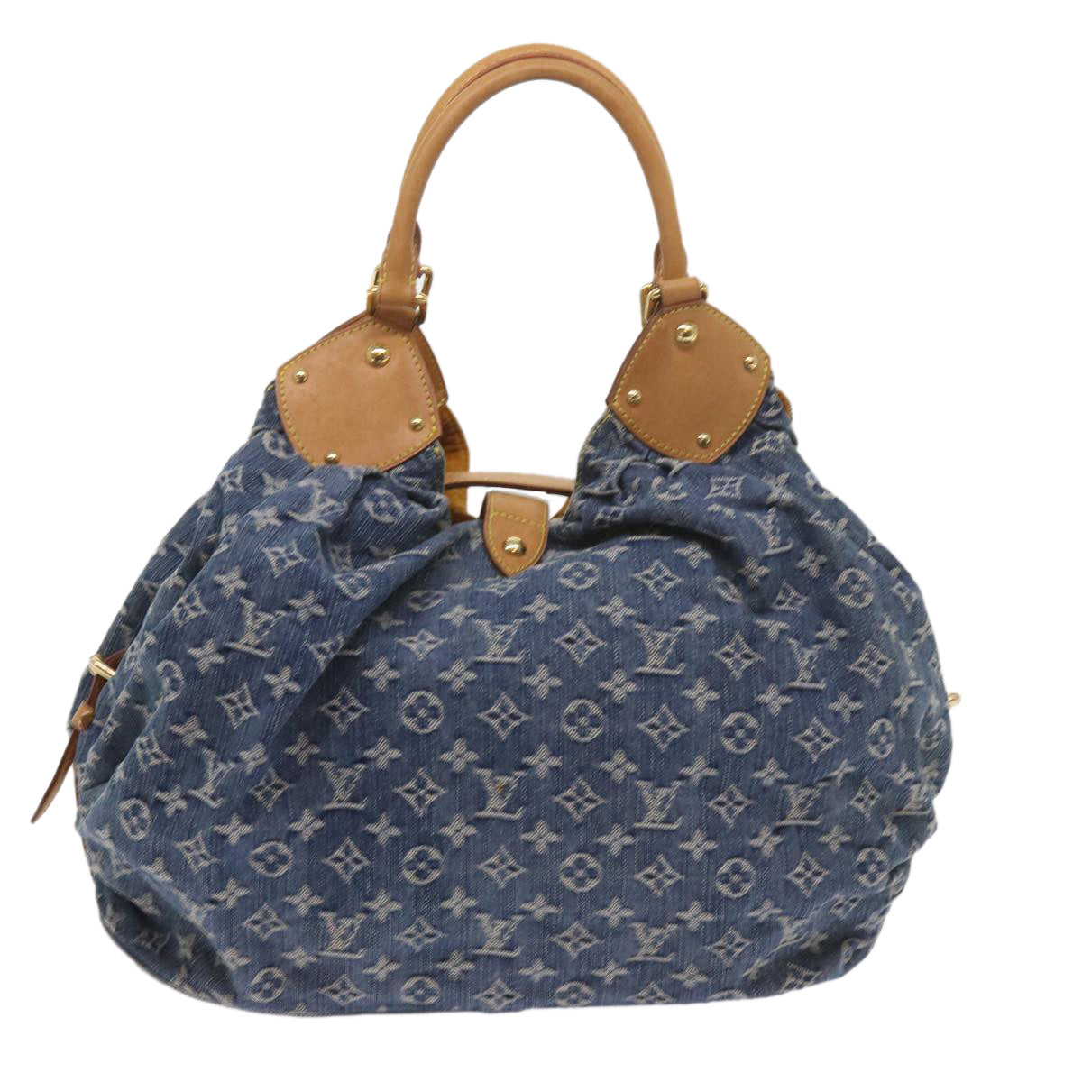 LOUIS VUITTON Monogram Denim XL Shoulder Bag Blue M95515 LV Auth 59905A - 0