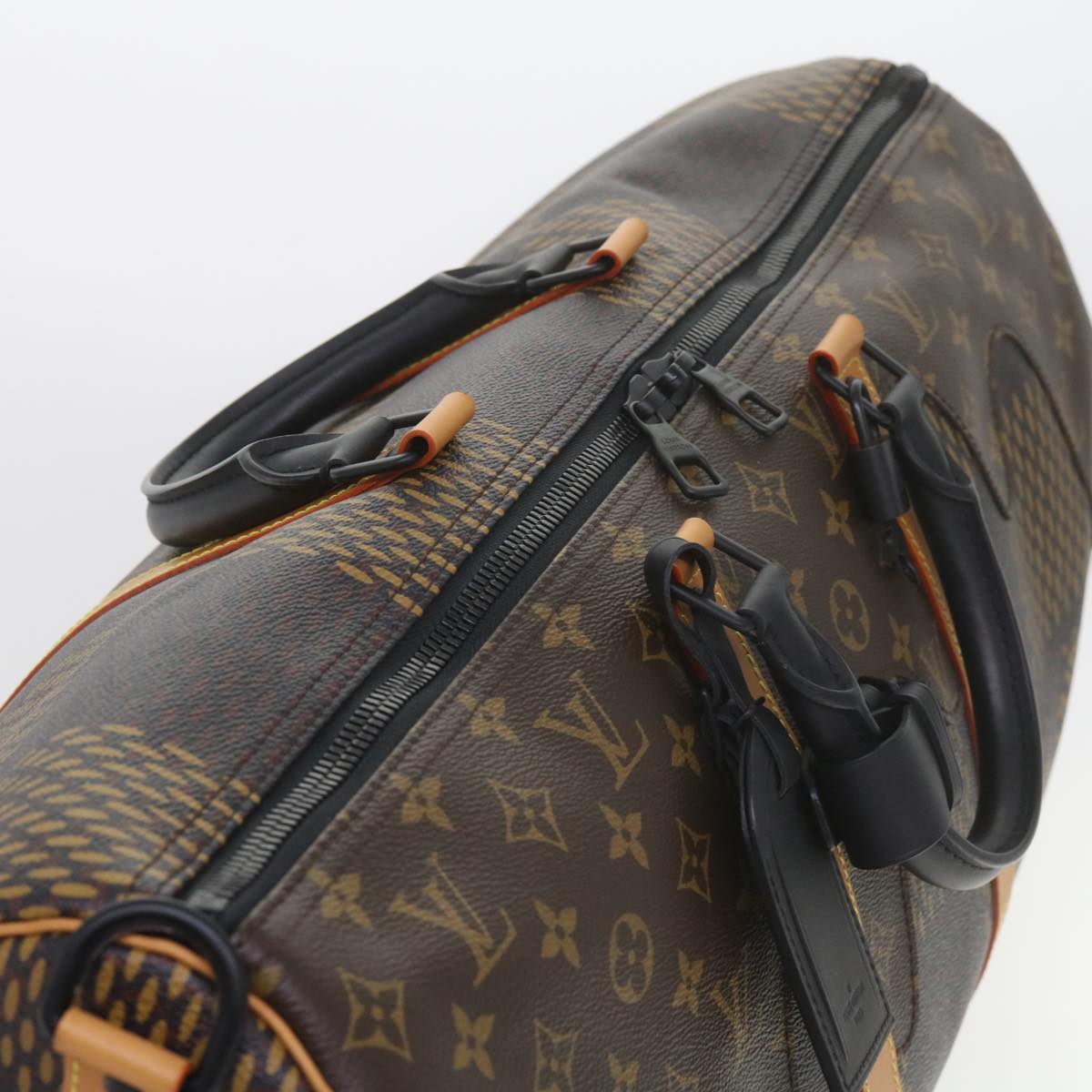 LOUIS VUITTON Damier Ebene Giant Keepall Bandouliere 50 Bag N40360 Auth 59906S