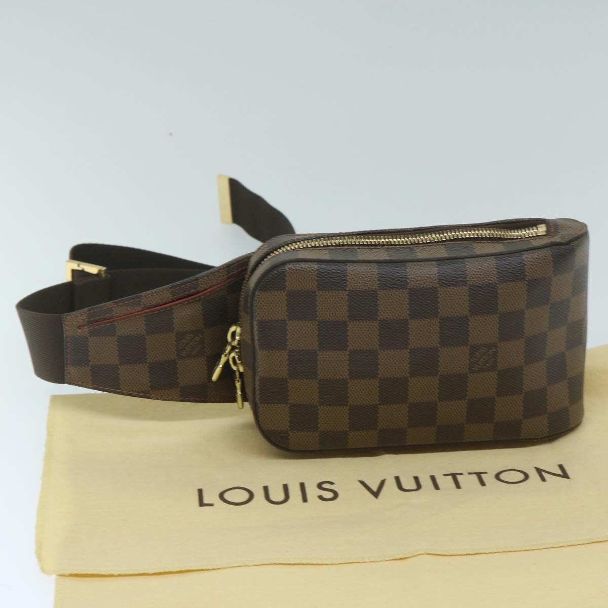 LOUIS VUITTON Damier Ebene Geronimos Shoulder Bag N51994 LV Auth 59922