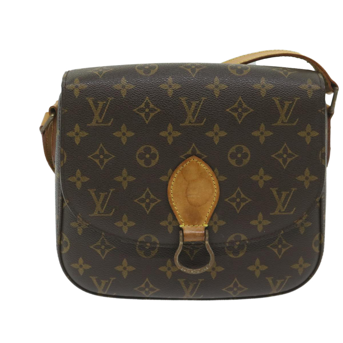 LOUIS VUITTON Monogram Saint Cloud GM Shoulder Bag M51242 LV Auth 59928