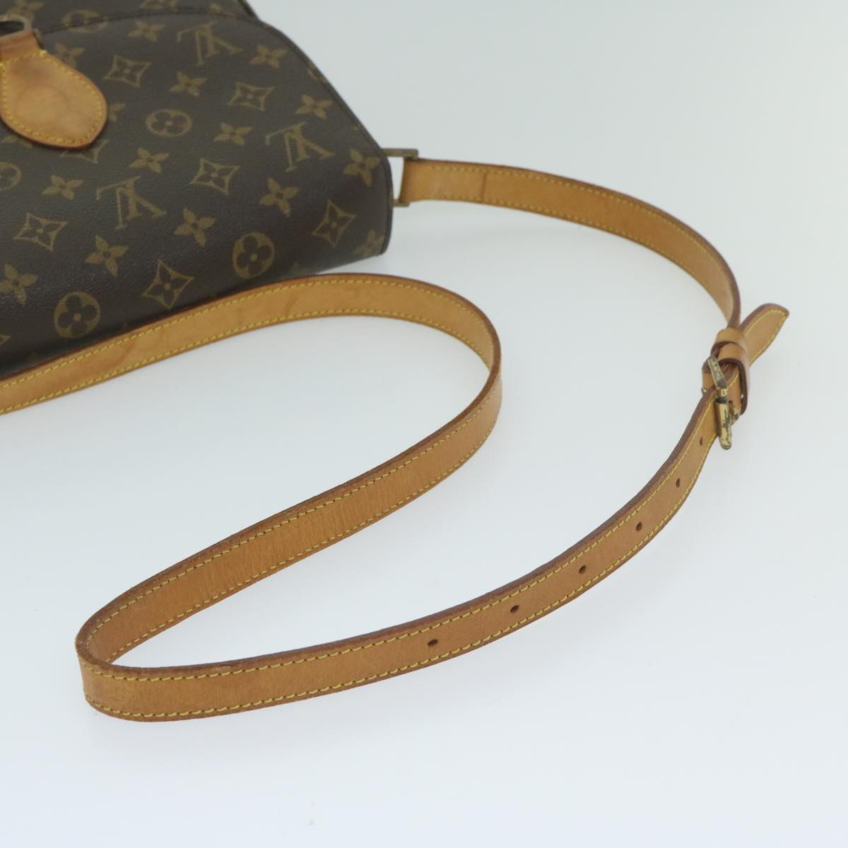 LOUIS VUITTON Monogram Saint Cloud GM Shoulder Bag M51242 LV Auth 59928