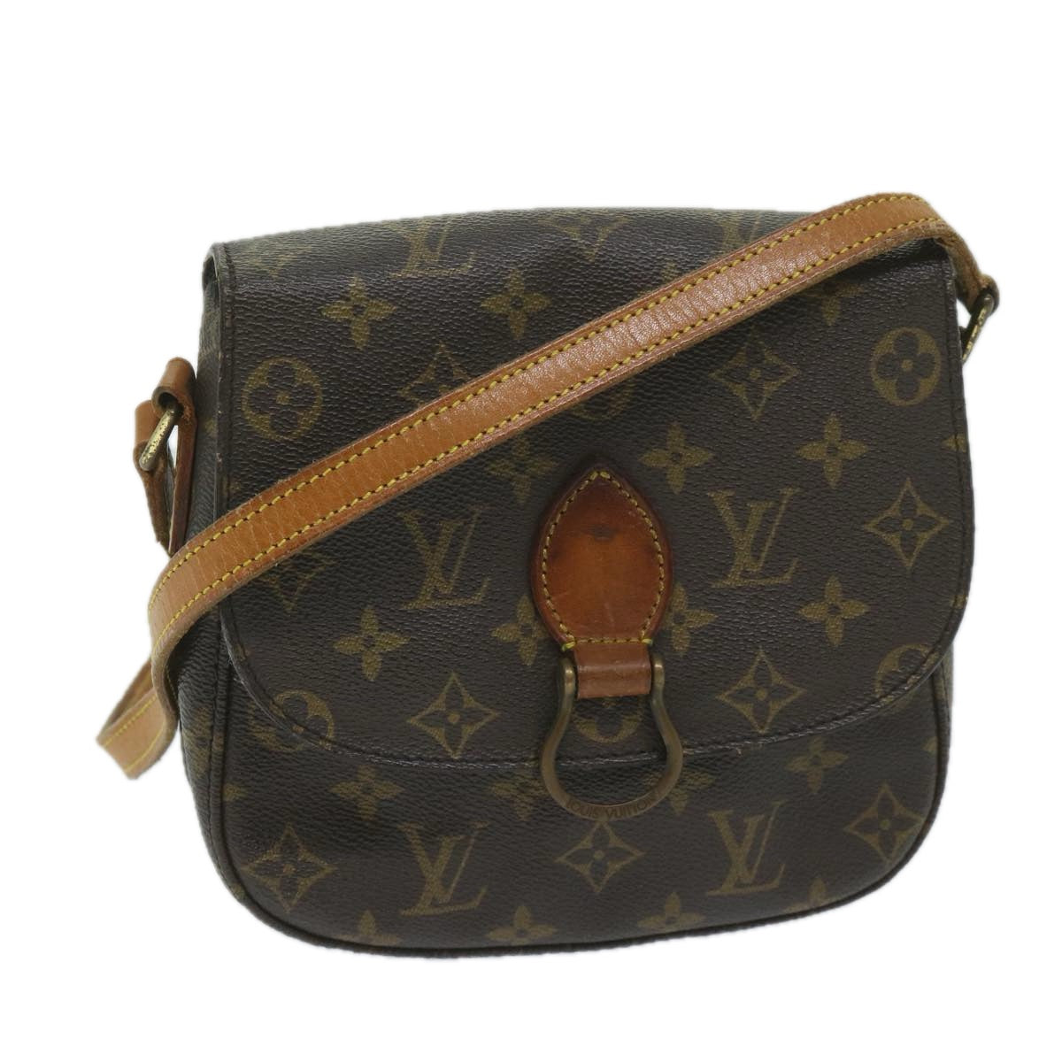 LOUIS VUITTON Monogram Saint Cloud MM Shoulder Bag M51243 LV Auth 59929