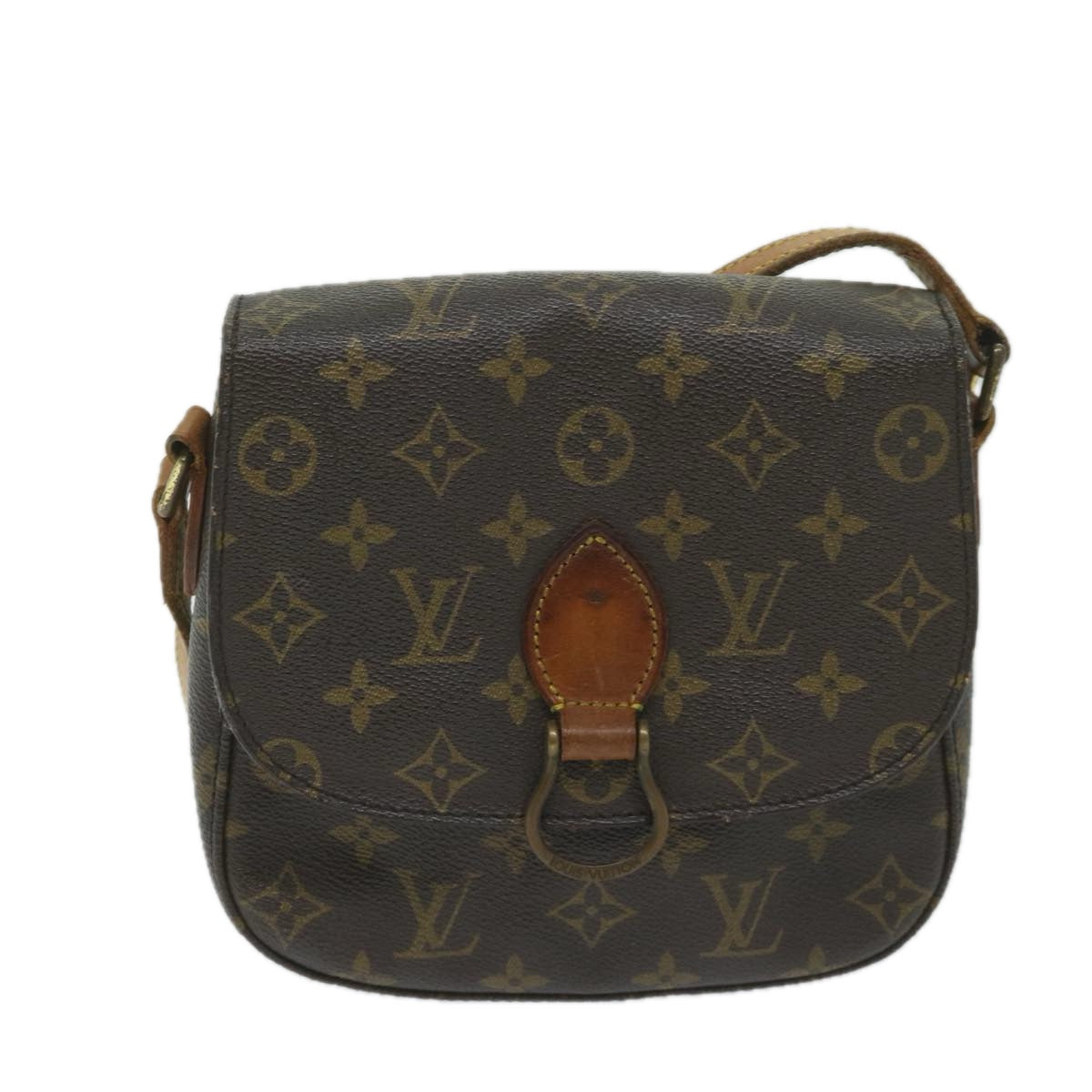 LOUIS VUITTON Monogram Saint Cloud MM Shoulder Bag M51243 LV Auth 59929