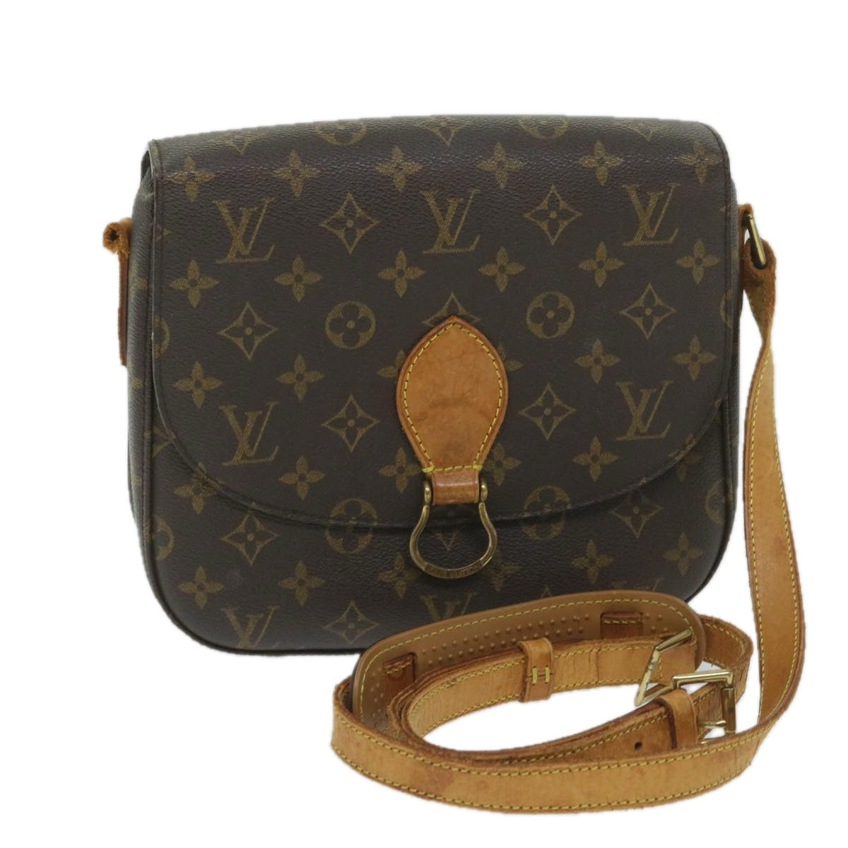 LOUIS VUITTON Monogram Saint Cloud GM Shoulder Bag M51242 LV Auth 59930