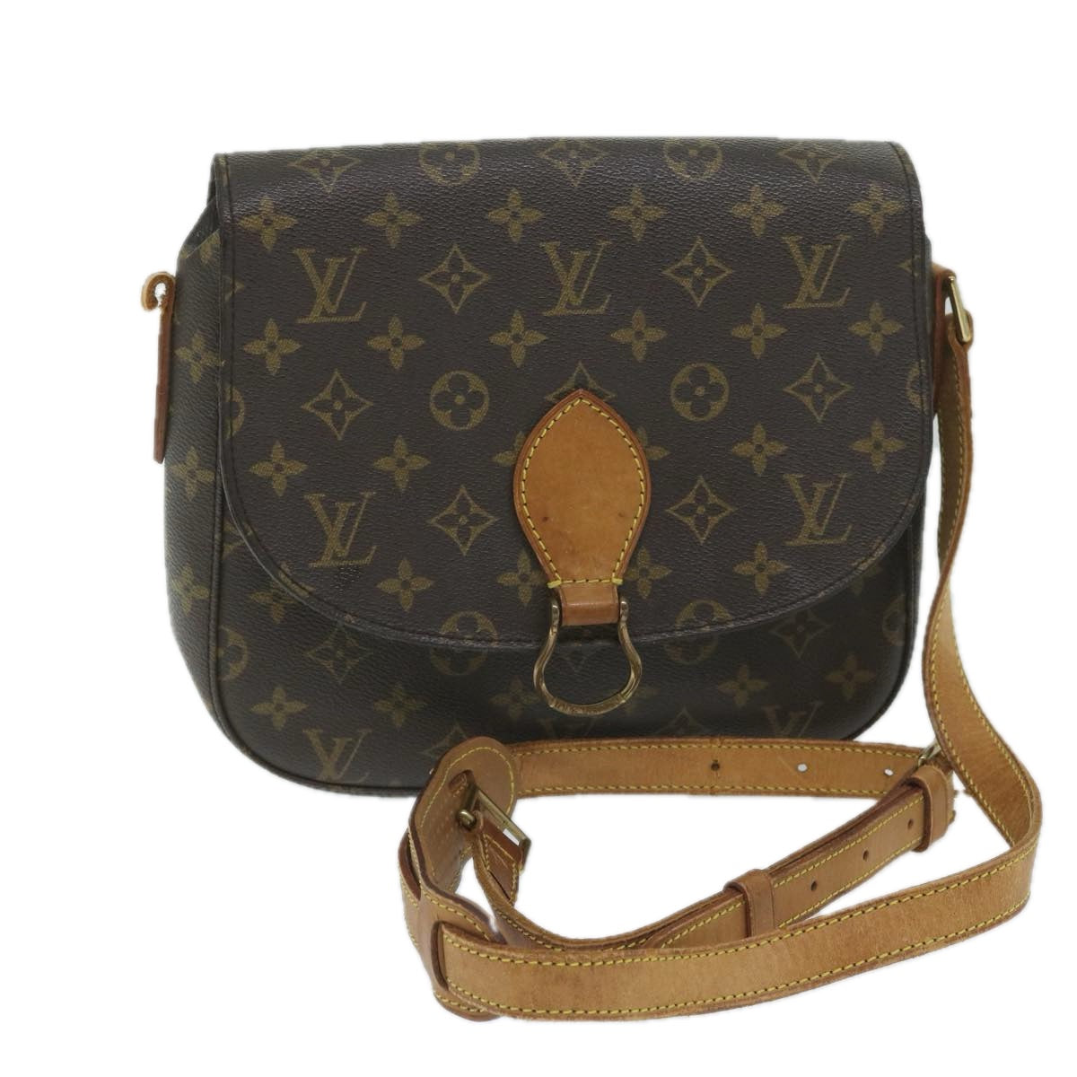 LOUIS VUITTON Monogram Saint Cloud GM Shoulder Bag M51242 LV Auth 59931