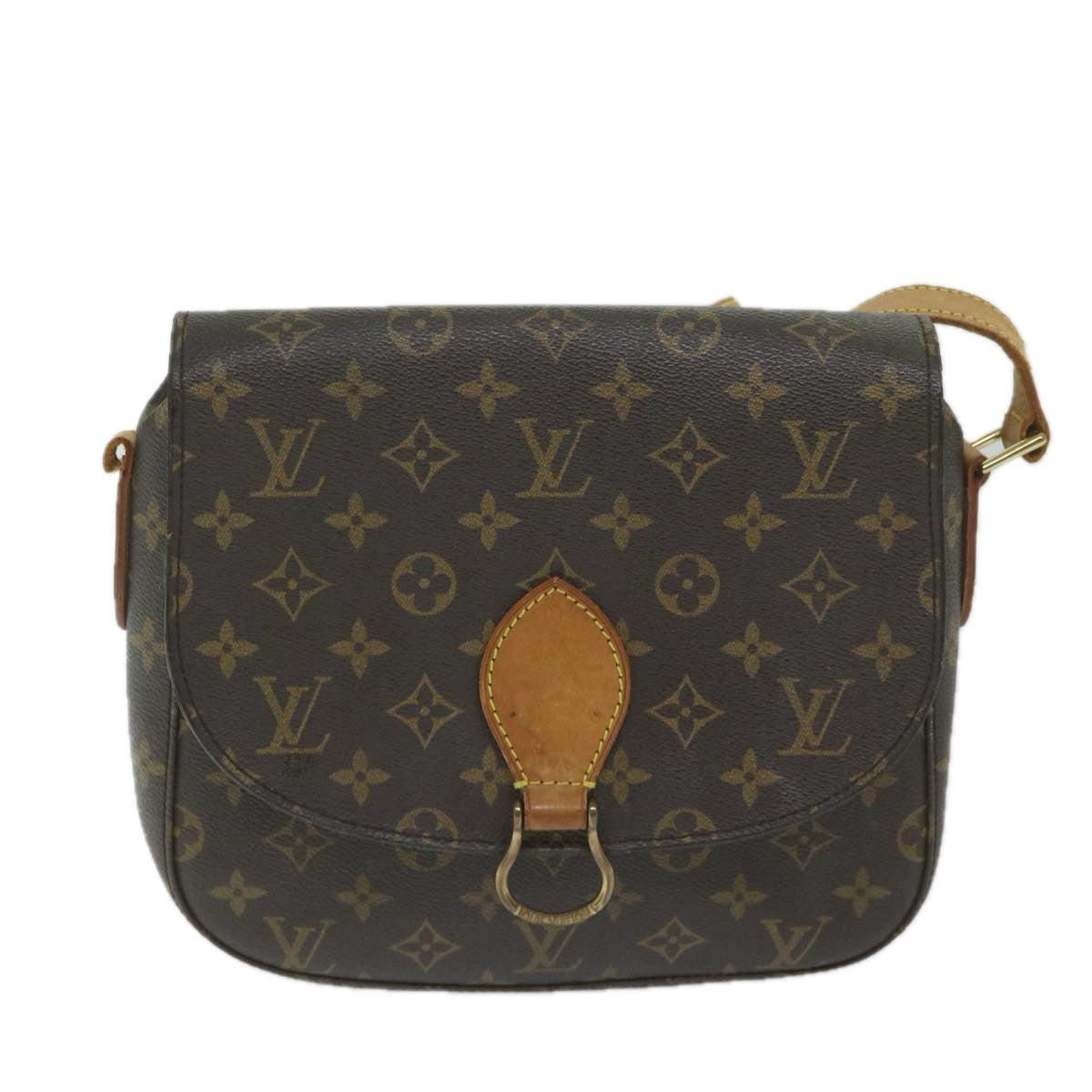 LOUIS VUITTON Monogram Saint Cloud GM Shoulder Bag M51242 LV Auth 59931