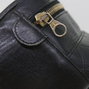 CHANEL Vanity Cosmetic Pouch Leather Black CC Auth 59984-9