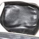 CHANEL Vanity Cosmetic Pouch Leather Black CC Auth 59984-11
