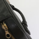 CHANEL Vanity Cosmetic Pouch Leather Black CC Auth 59984-8