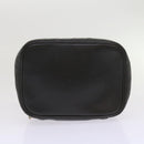 CHANEL Vanity Cosmetic Pouch Leather Black CC Auth 59984-5