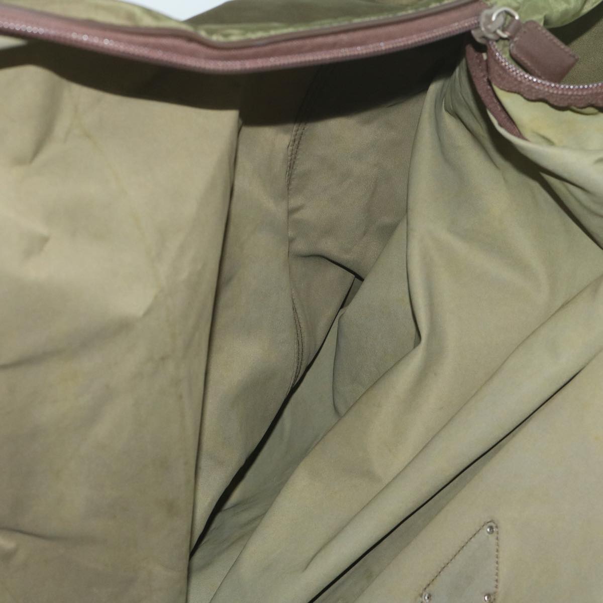 PRADA Garment Cover Nylon Khaki Auth 59992