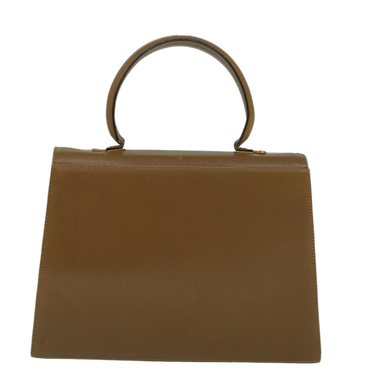 Salvatore Ferragamo Gancini Hand Bag Leather Brown Auth 59995 - 0