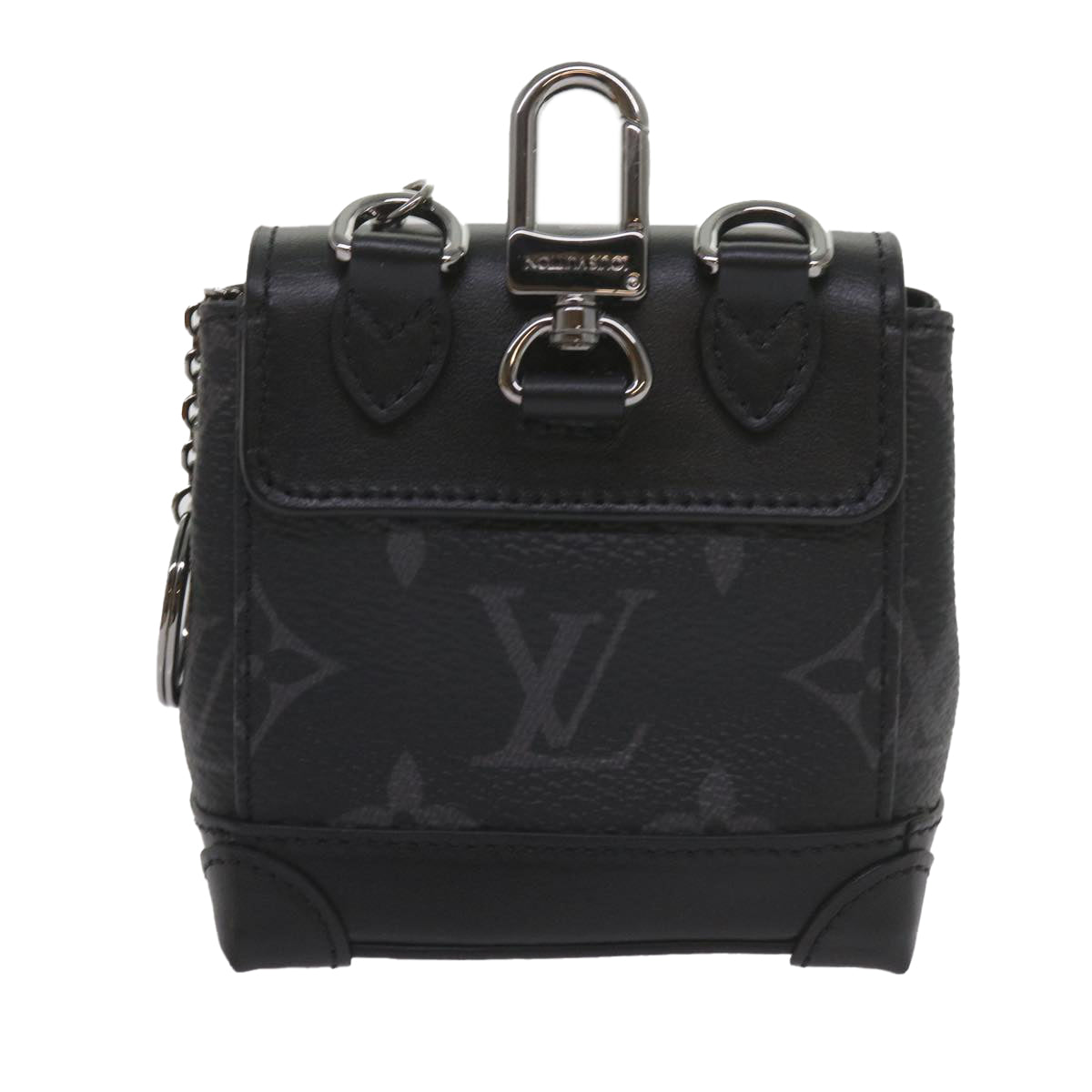 LOUIS VUITTON Monogram Eclipse Mini Steamer Pouch M00340 LV Auth 60001S - 0