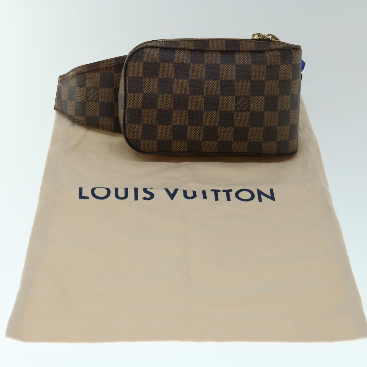 LOUIS VUITTON Damier Ebene Geronimos Shoulder Bag N51994 LV Auth 60002A