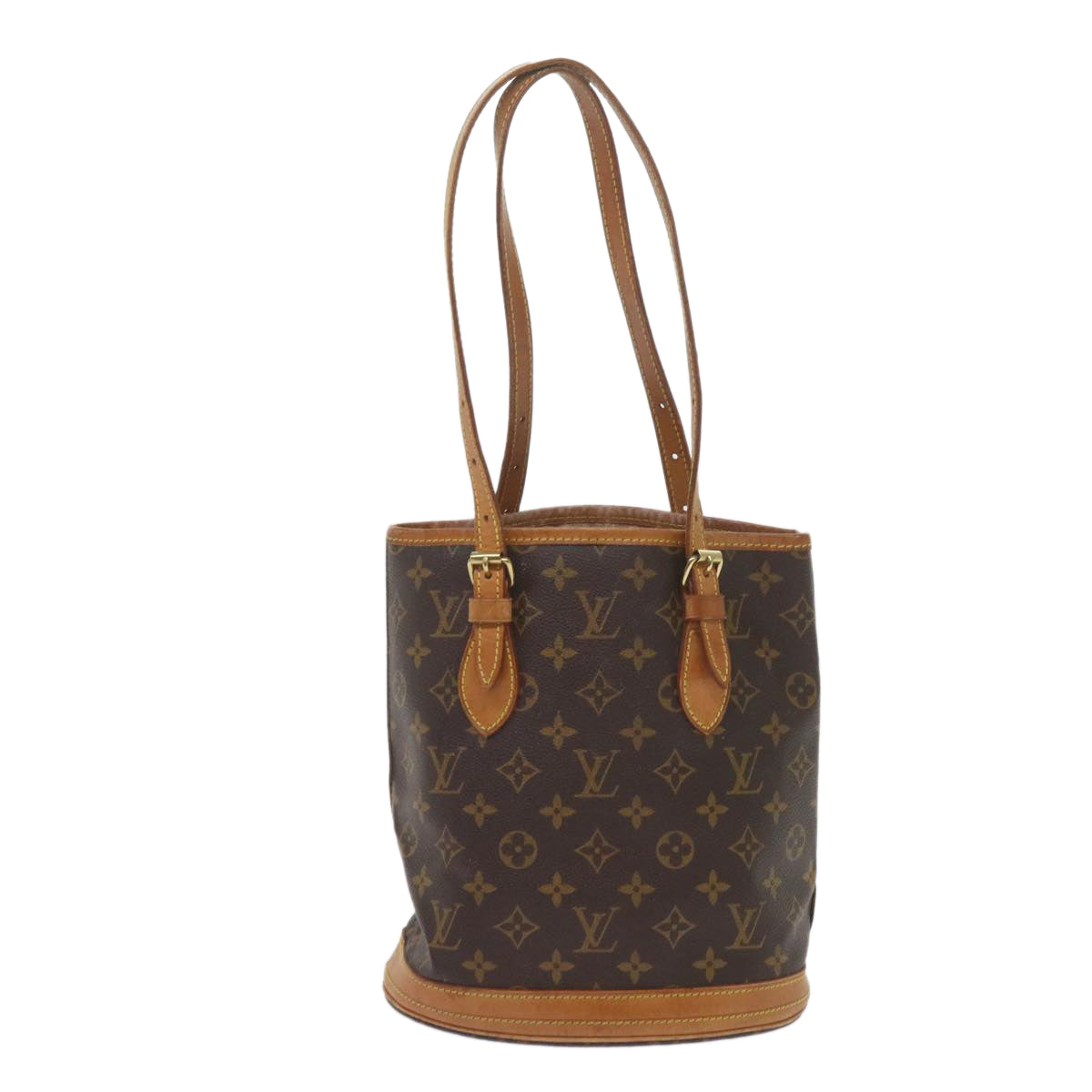 LOUIS VUITTON Monogram Bucket PM Shoulder Bag M42238 LV Auth 60006 - 0