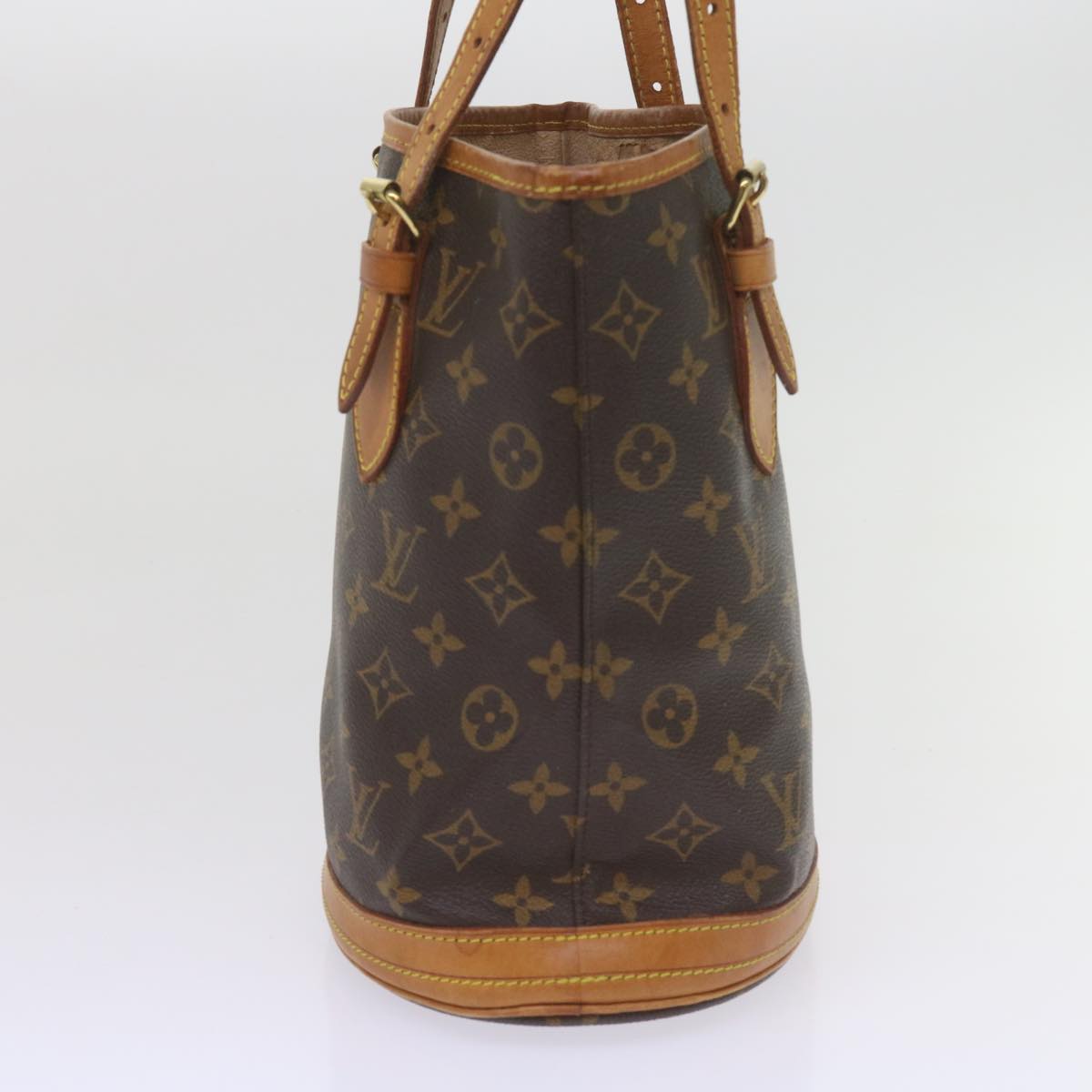 LOUIS VUITTON Monogram Bucket PM Shoulder Bag M42238 LV Auth 60006