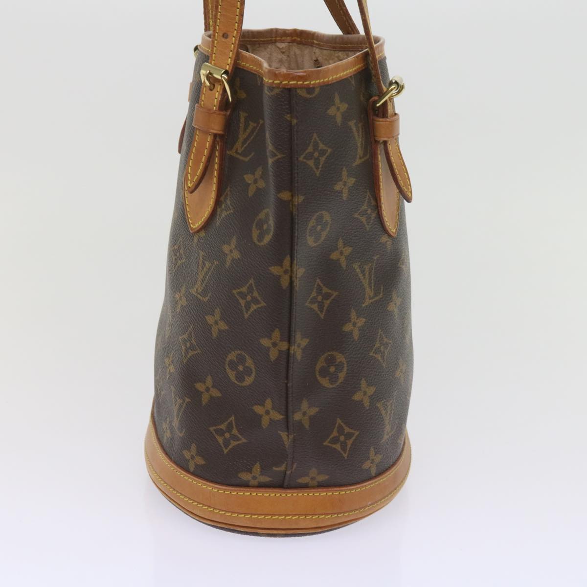 LOUIS VUITTON Monogram Bucket PM Shoulder Bag M42238 LV Auth 60006