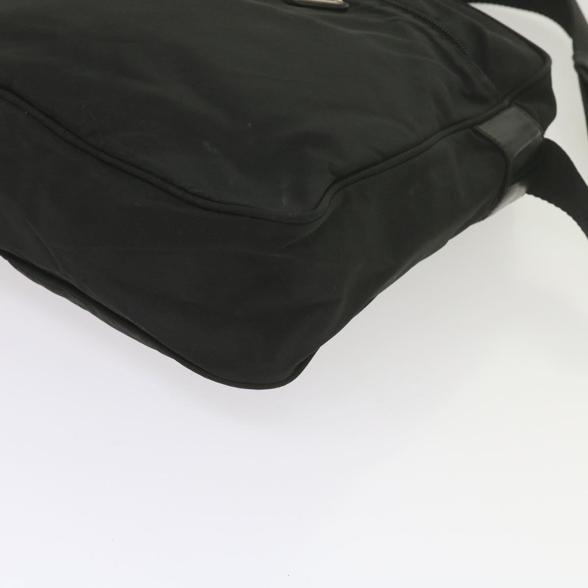 PRADA Shoulder Bag Nylon Black Auth 60009