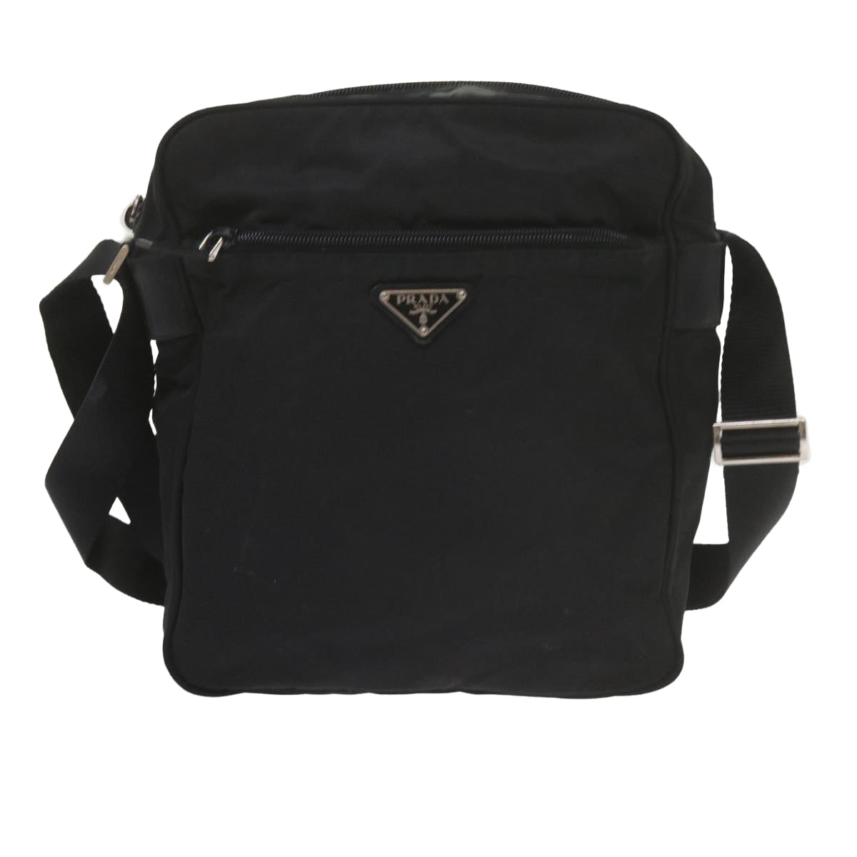 PRADA Shoulder Bag Nylon Black Auth 60009