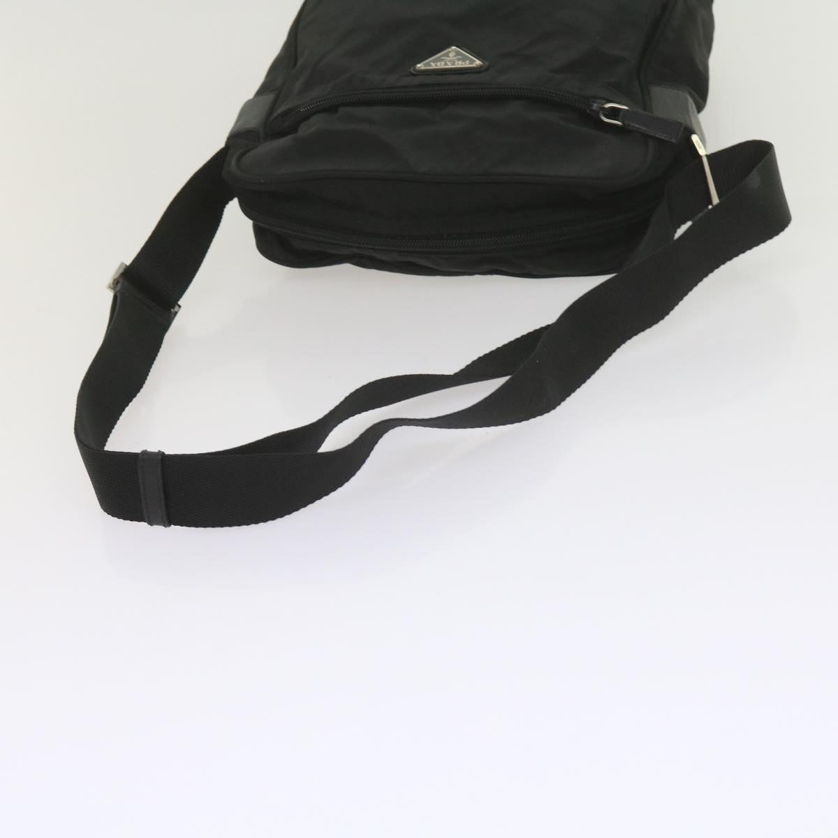 PRADA Shoulder Bag Nylon Black Auth 60009