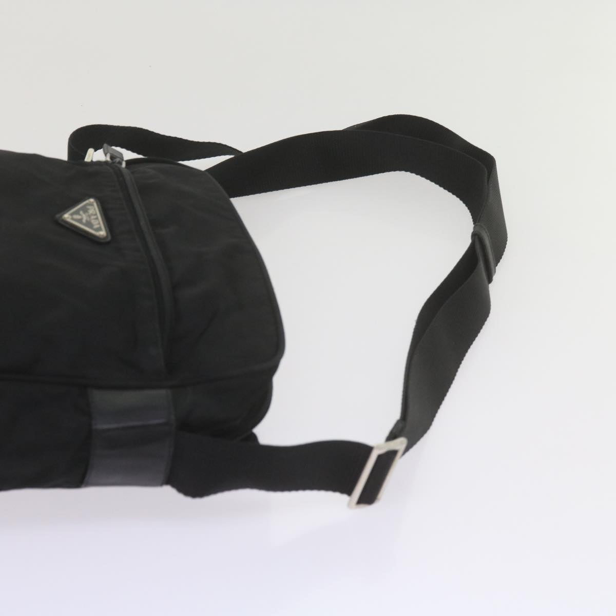 PRADA Shoulder Bag Nylon Black Auth 60009