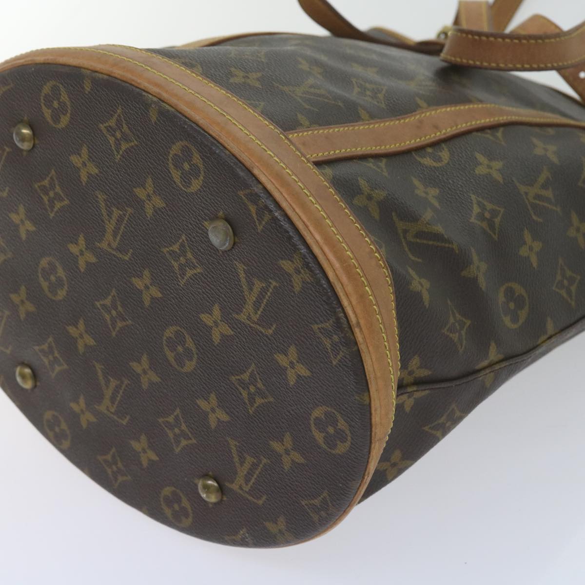 LOUIS VUITTON Monogram Bucket GM Shoulder Bag M42236 LV Auth 60016